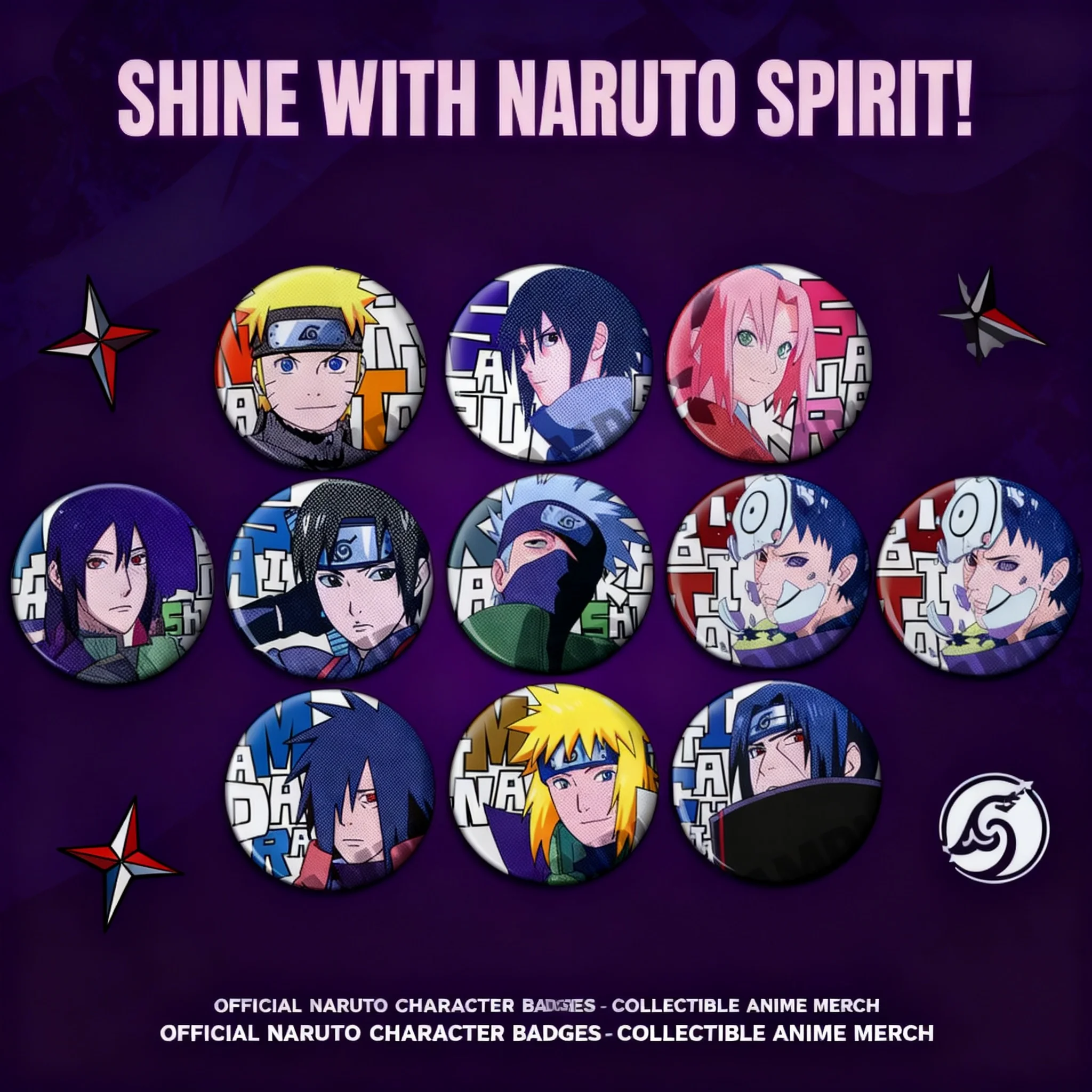 

Naruto Anime Badge Pin Brooch Accessory Itachi Uchiha Sasuke Kakashi Obito Naruto Cosplay Collection Gift for Fans