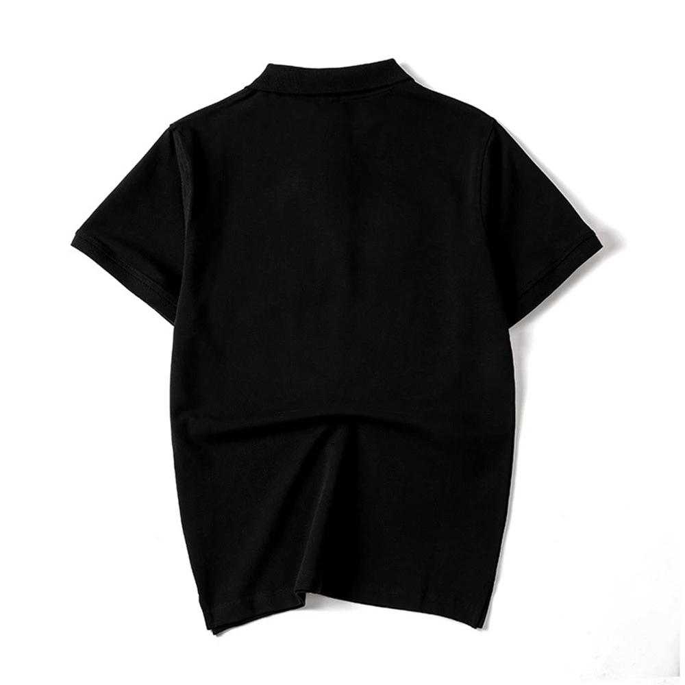 Lyprerazy Less Is More Embroidery Men's Breathable Short Sleeve POLO Shirt Sports Casual Couple Men's Top