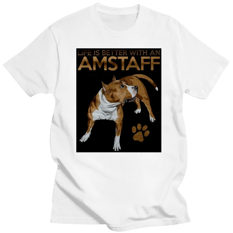 Men T Shirt  Life is better with an amstaff  Women t-shirt