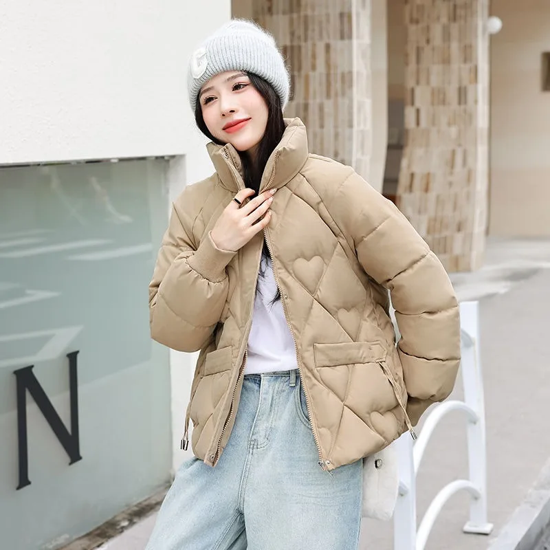 2023 New Women Down Cotton Coat Winter Jacket Short Parkas Loose Thick Outwear Leisure Time Given To Philandering Overcoat
