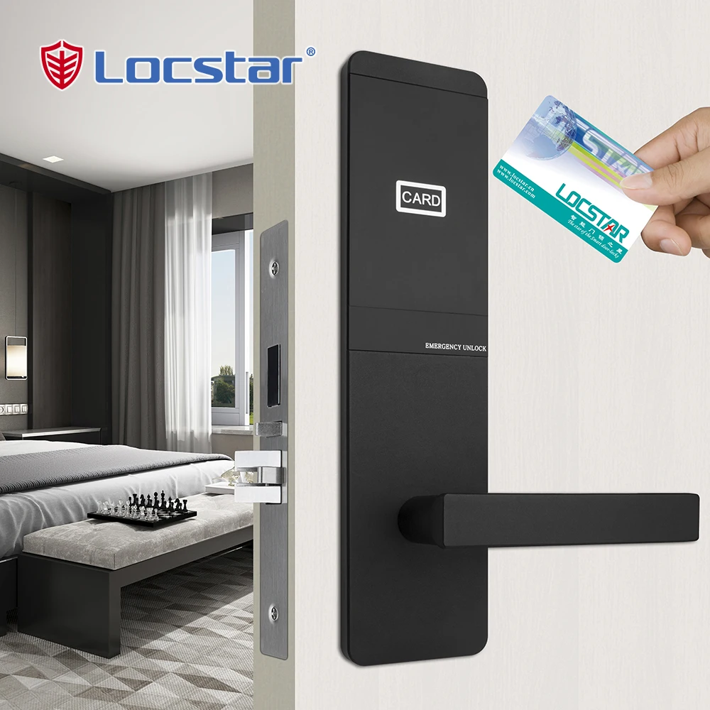 Connecting Lever Home Tenants Room Key Hotels Handle Set Digital Qr Code Door Hotel Lock