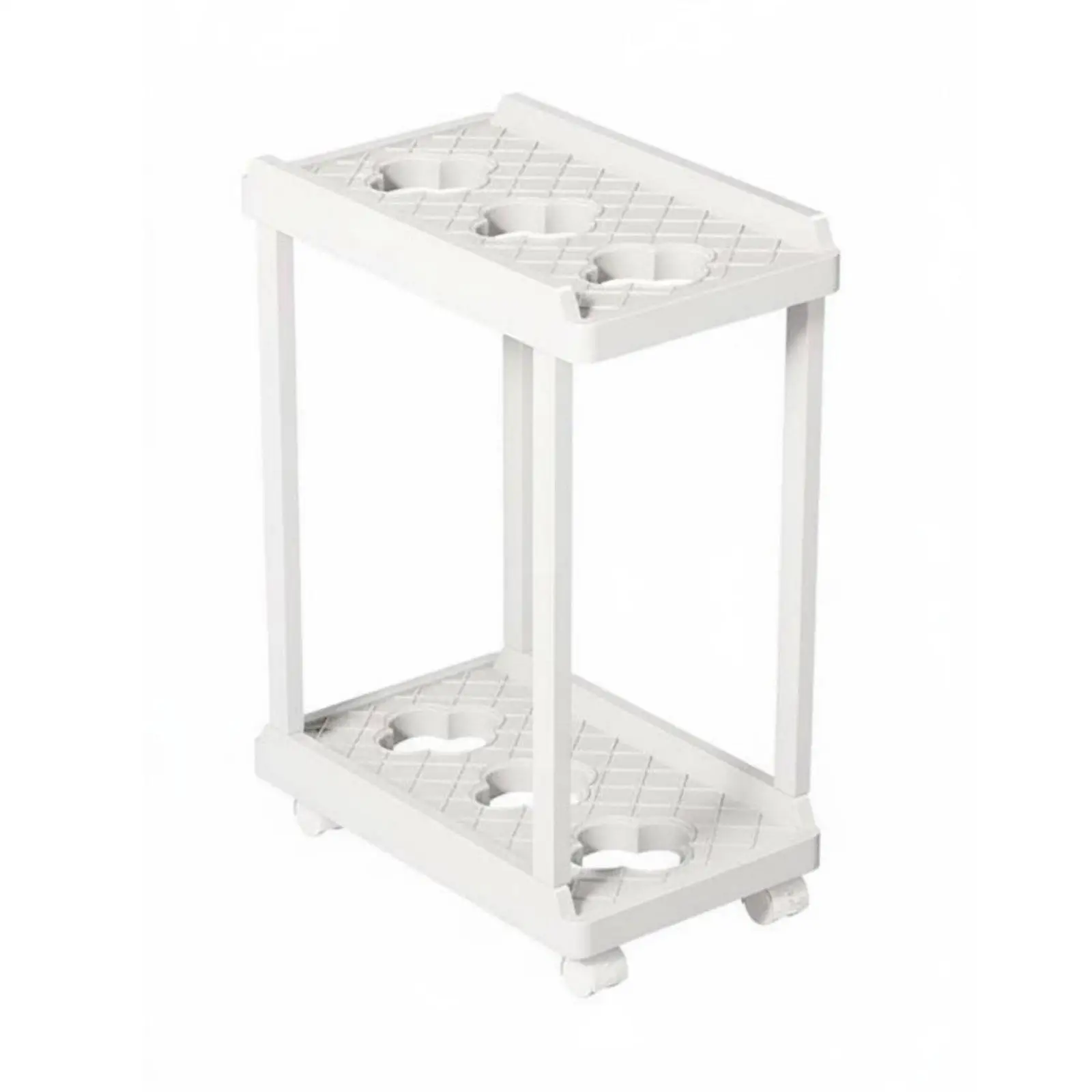 Mobile Computer Unit Stand Locking Wheels System Unit Holder Space Saving