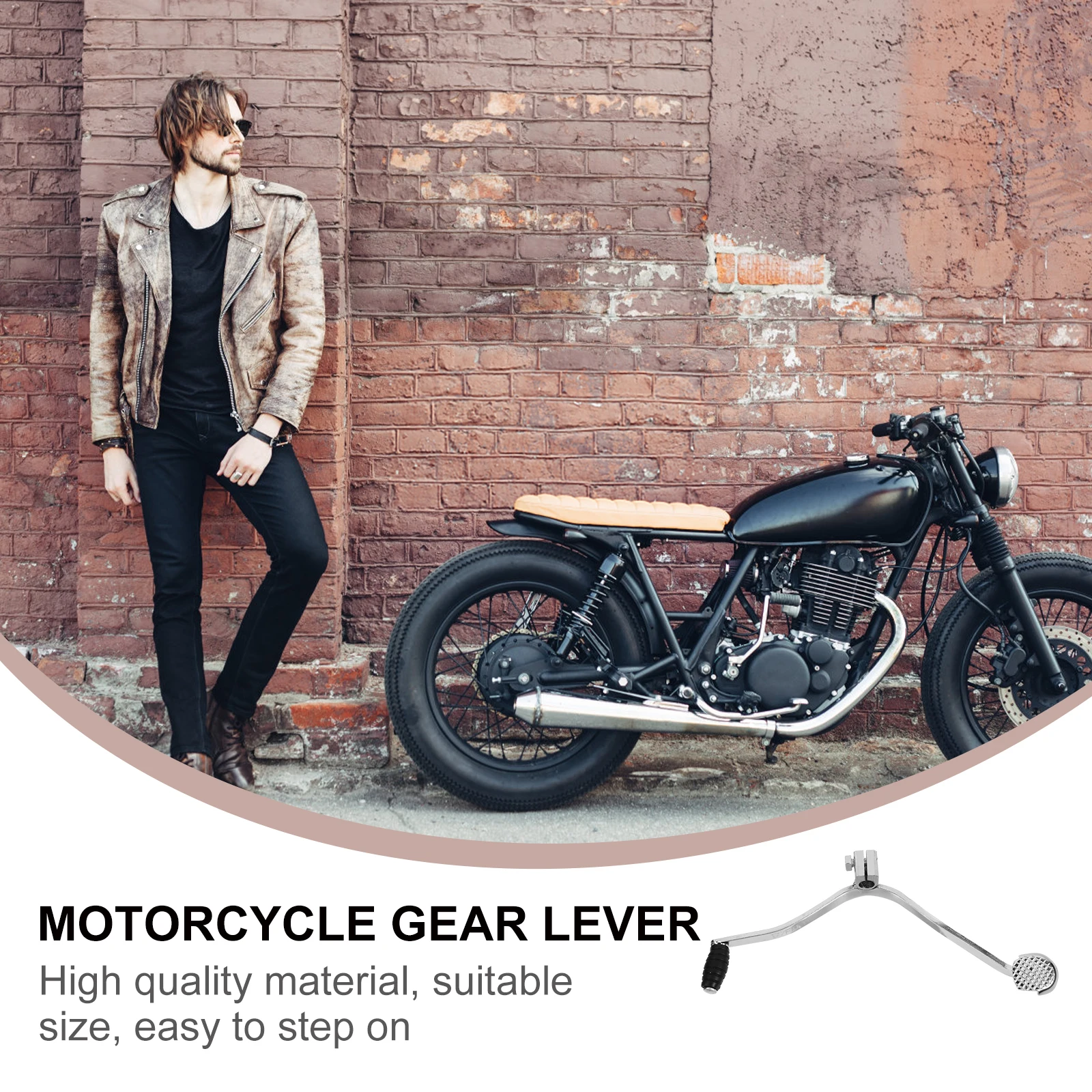 

Gn125 Alloy Gear Durable Replacement Motorbike Lever For Motorcycle Shifter Pedal Compact Design Practical Lever