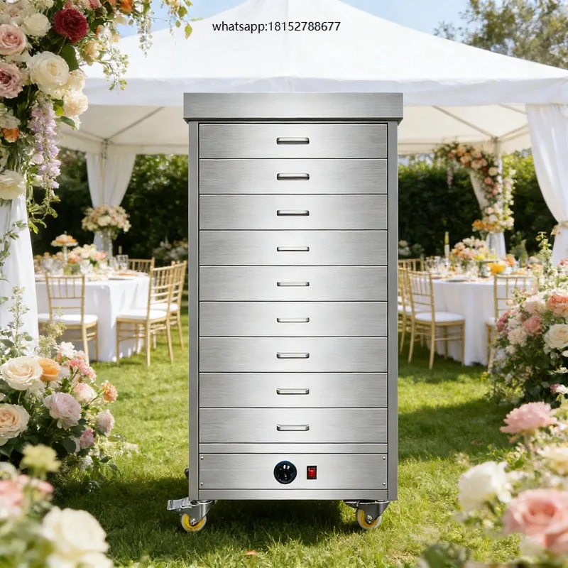 High Quality 9-Layer Commercial Canteen Kitchen Equipment Food Warmer Industrial Cooking Machines