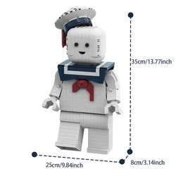 MOC Ghostbuster Action Figure Marshmallow Man Building Blocks Set Stay-Puft Model Toys Children Halloween Christmas Gifts