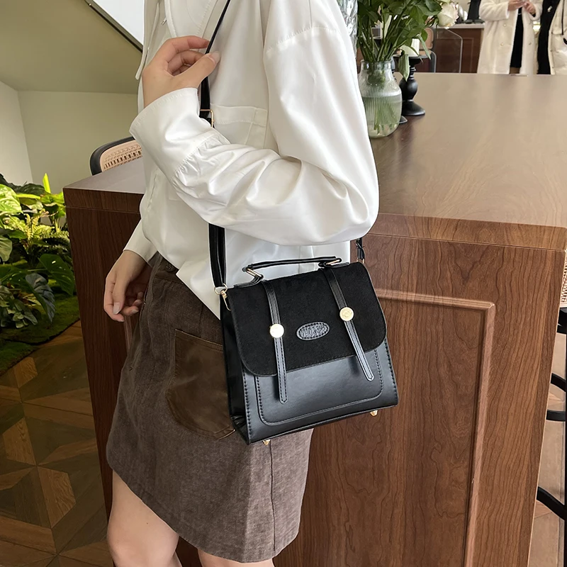 Retro texture shoulder small bag women new fashion hand bag travel backpack school backpack for college students