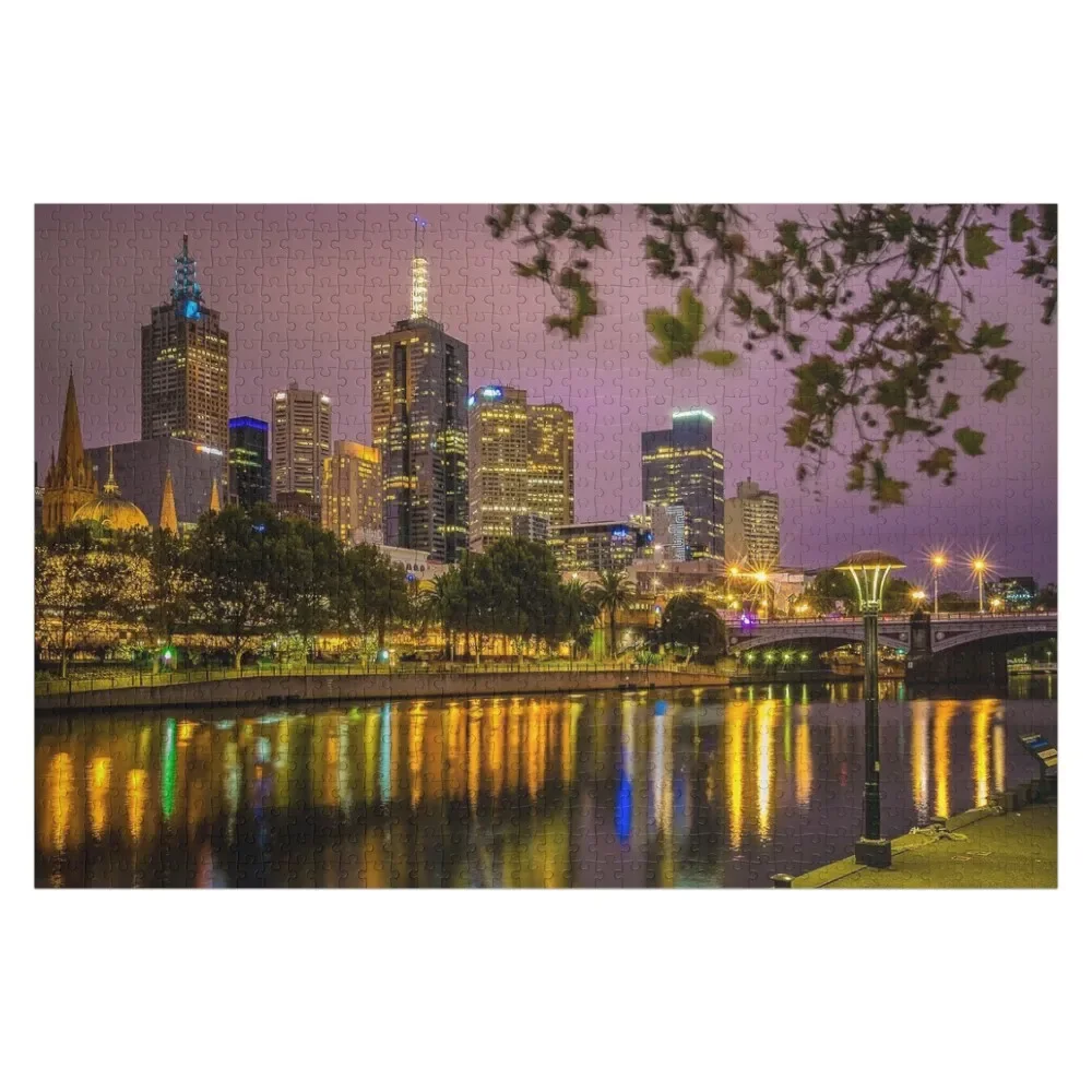 

Evening view of Melbourne from Yarra Bank Jigsaw Puzzle Christmas Gifts Personalised Personalized Toys Puzzle