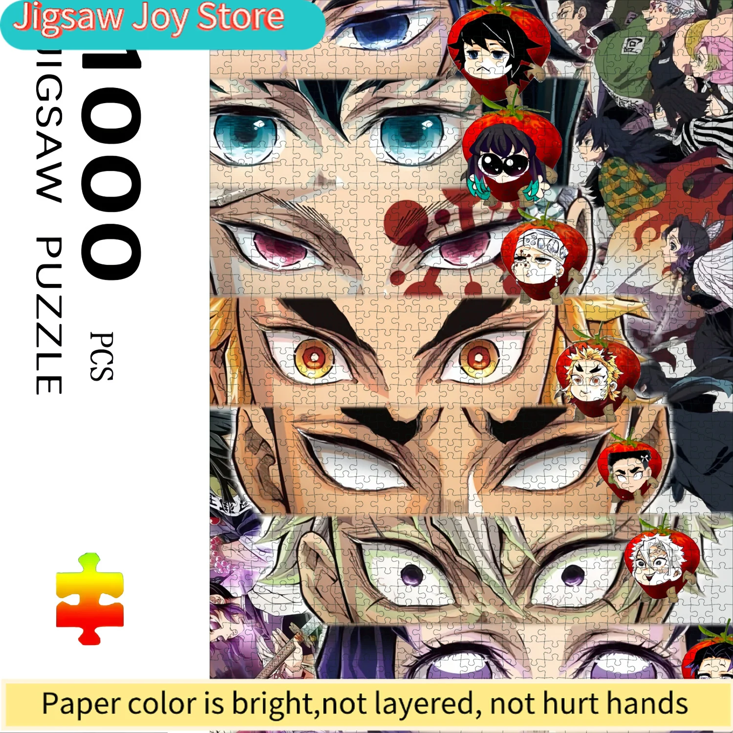 

Boxed s Anime-Themed High-Difficulty Paper Puzzle - Large Interactive Game for Adults and Families, DIY Home Decor Brain Chall