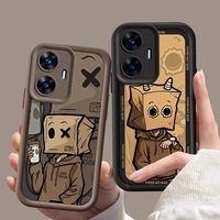 C55 PAPERHATMAN Silicone Phone Case For Realme C67 65 C53 51 C35 33 31 C30 C25 21 C20 C17 15 12 C11 Shockproof Cover