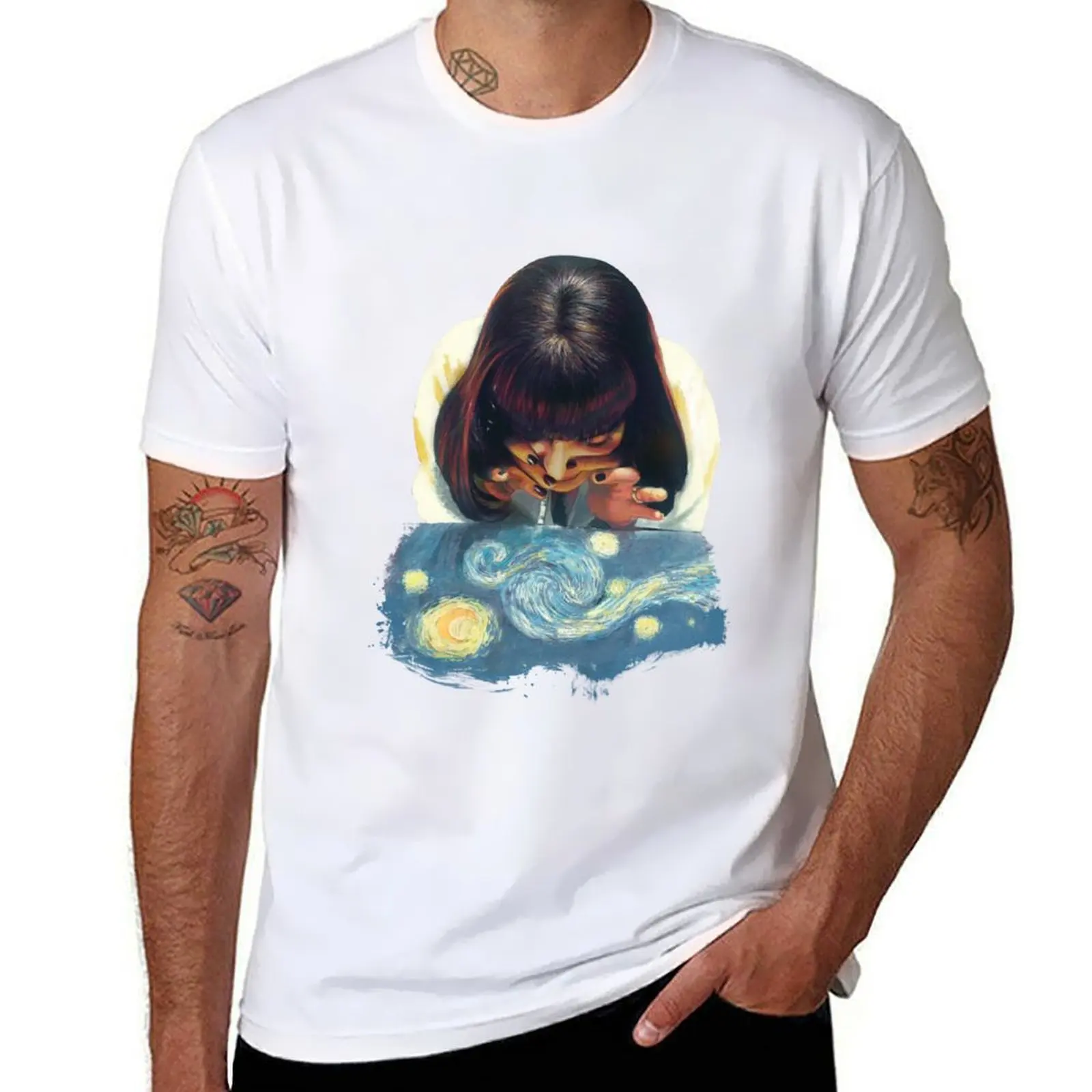 

Mia Wallace StarryNight T-Shirt man t shirt cotton cotton t shirt pack T-Shirt