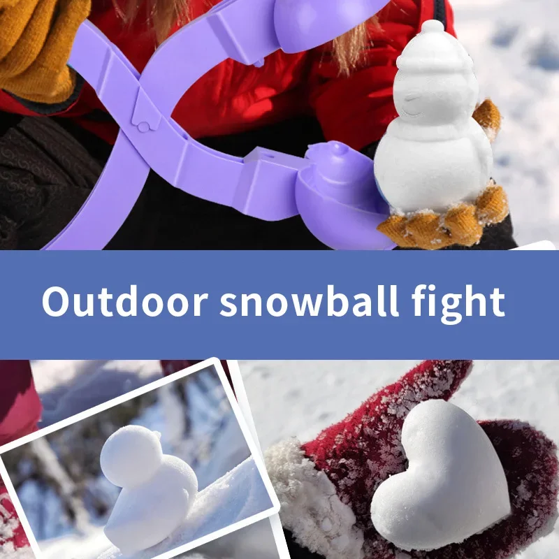 Outdoor Snowball Fight Artifact Large Snowball Clip Children's Toy Duckling Snow Clip Snow Snowball Tool Beach Play Sand Mould