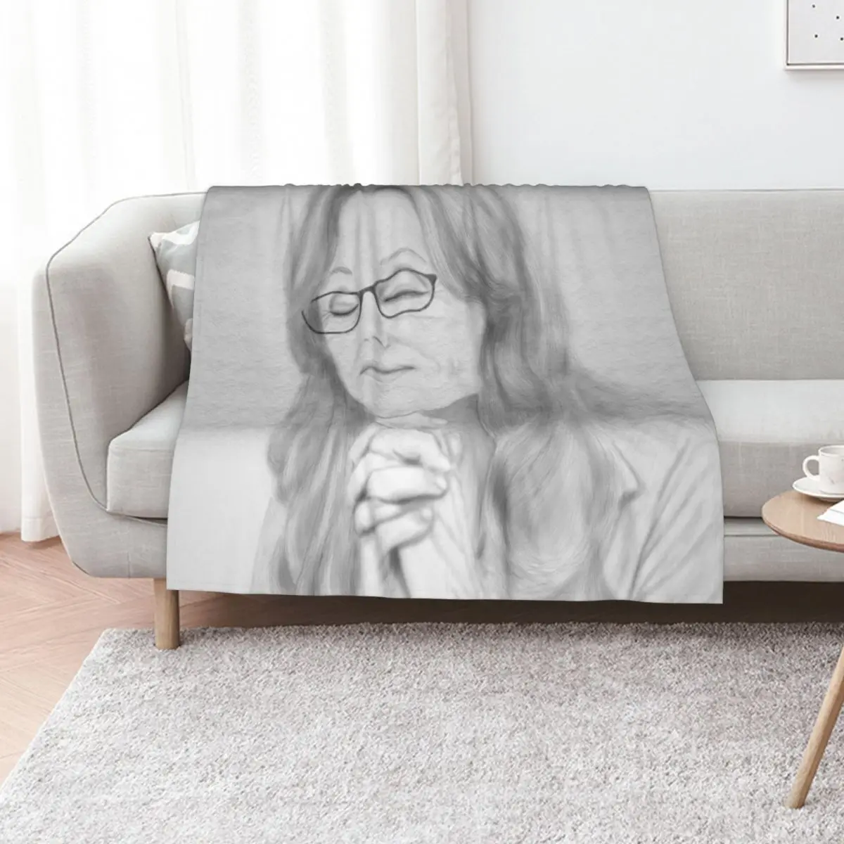 Laura Roslin Praying Throw Blanket warm for winter Flannel Tourist Baby Sofas For Baby Blankets