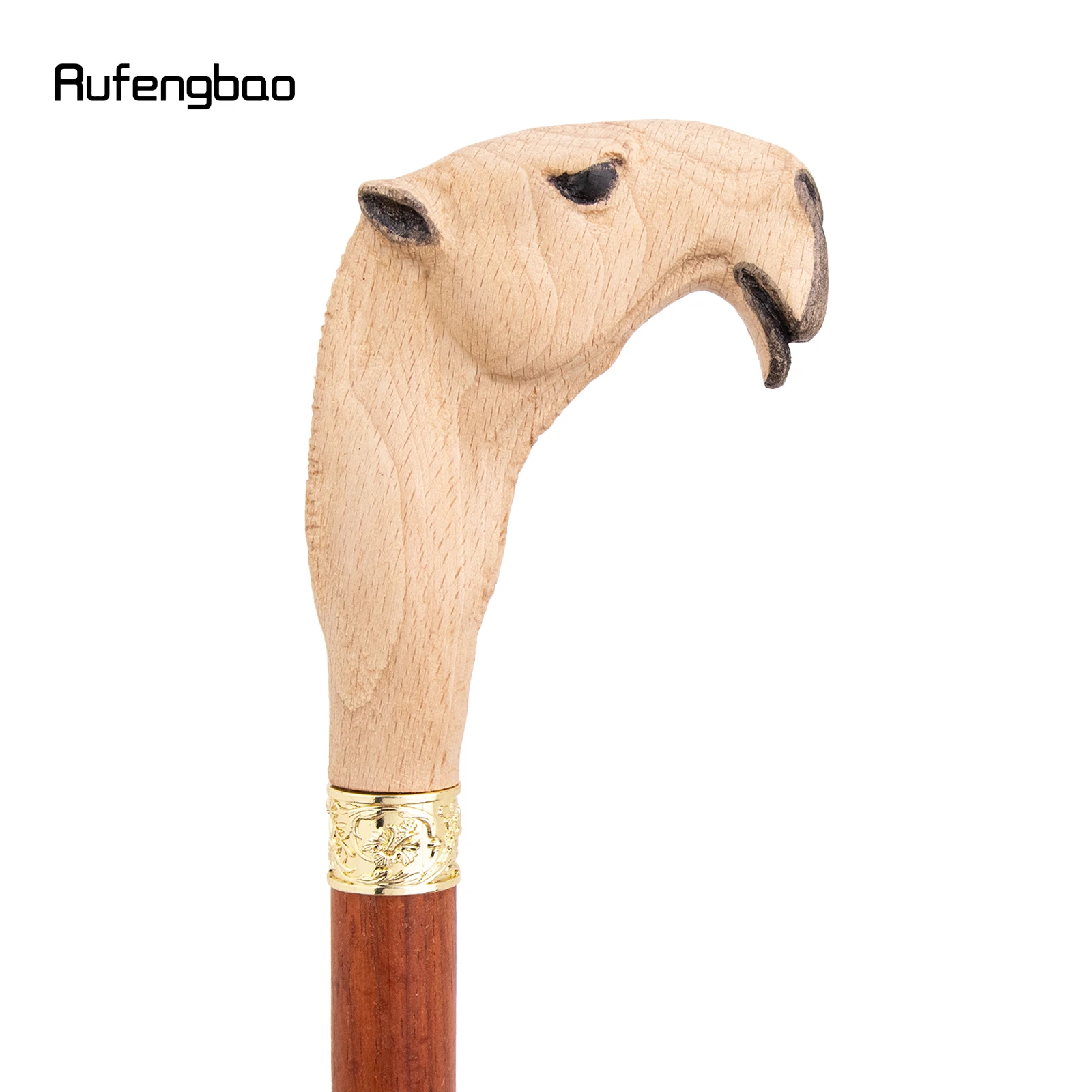 Bengala Decorativa de Madeira Amarela, Vermelha e Cor de Camelo, Estilo Vampiro, para Cosplay e Festas, tipo Bastão, Mace, Varinha, Báculo, 94cm, para Performance em Palco