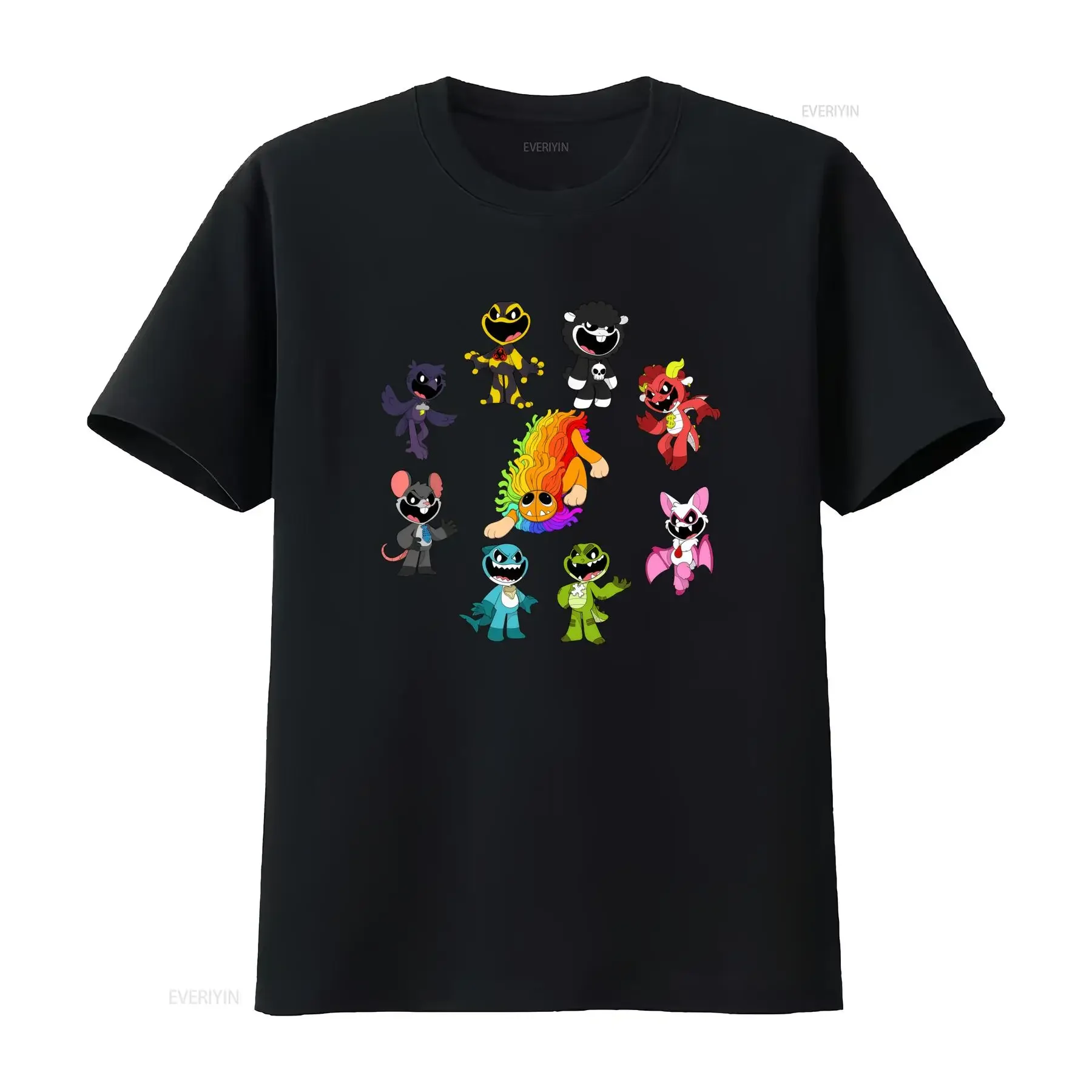 Camiseta Yarnaby Nightmare Plush Critters con estampado de dibujos animados geniales, estilo vintage lavado, ligeramente de diseñador, versátil
