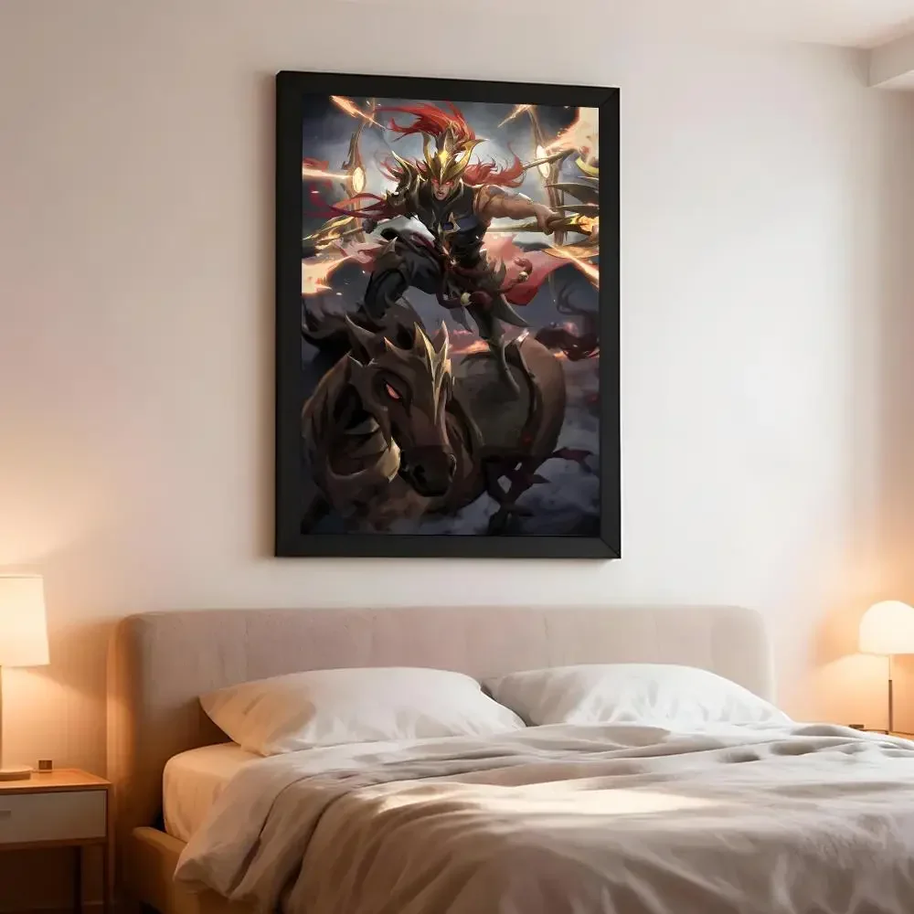 Game Strategy Three Kingdoms Kill Poster Artistic Wall Decor Indoor Outdoor Home Ornament for Collectors