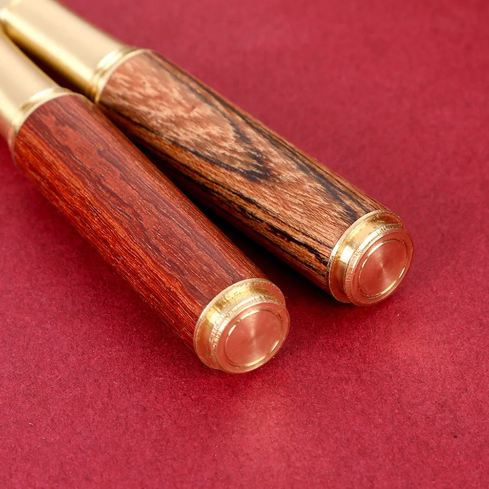 

Ретро латунная перьевая ручка для каллиграфии, мини-ручки для письма, портативный маленький карманный размер, детский подарок, сандал, уникальный дизайн, легкий вес