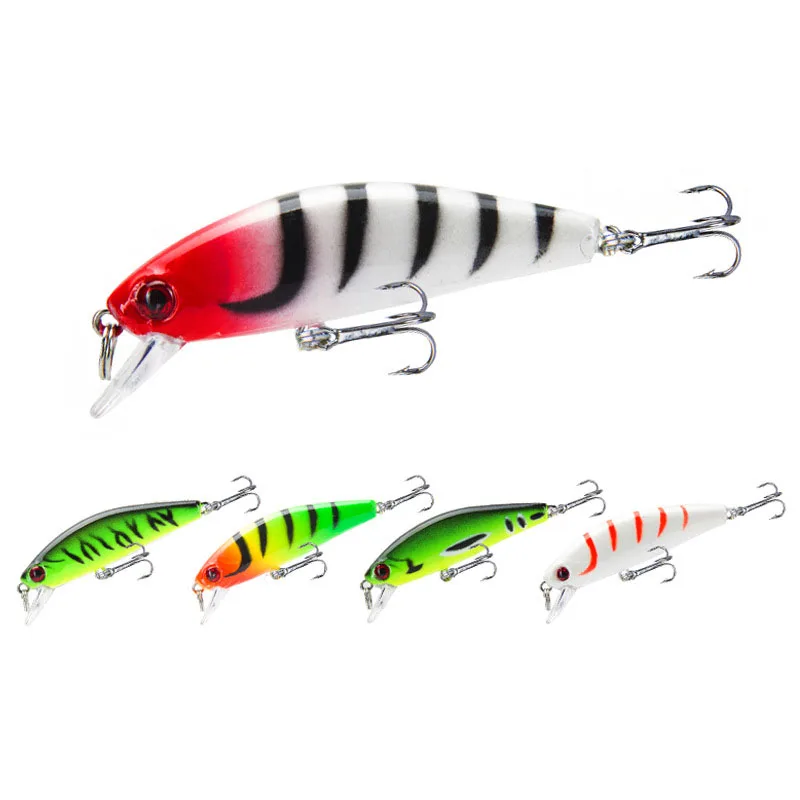 1pc 55mm 6g Minnow Lure Sinking Fishing Artificial Bait Hard Plastic Wobbler Fishing Pesca Trout Bass Lure Fishing Bait