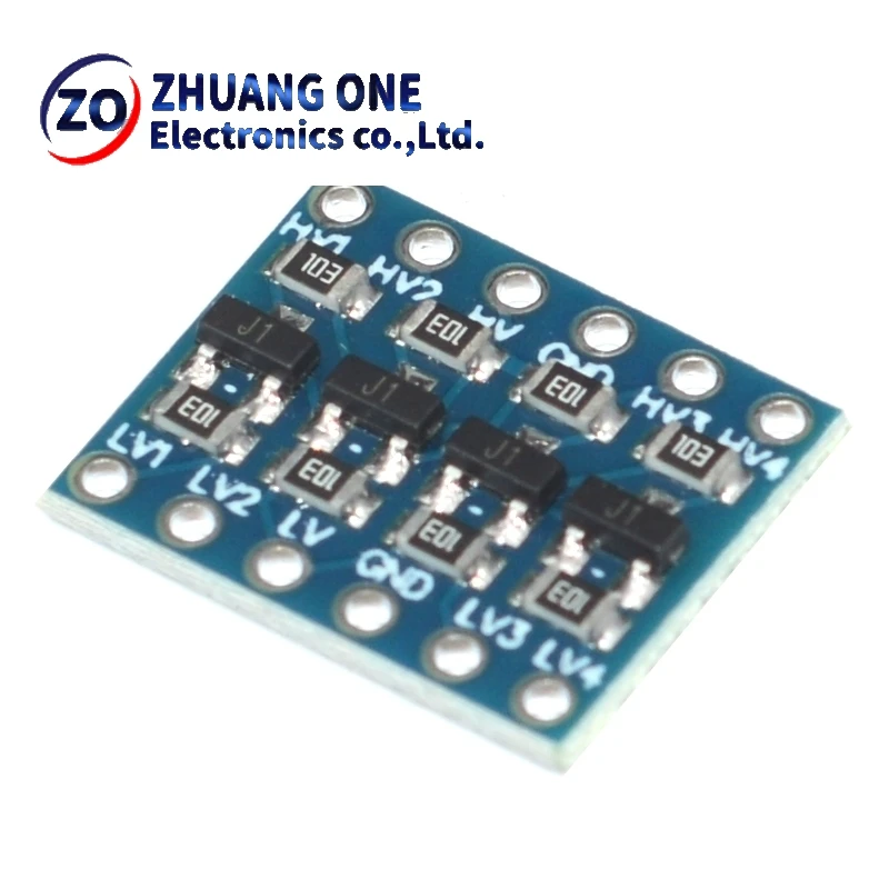 5 قطعة 4 قناة IIC I2C محول المستوى المنطقي وحدة ثنائية الاتجاه 5 فولت إلى 3.3 فولت