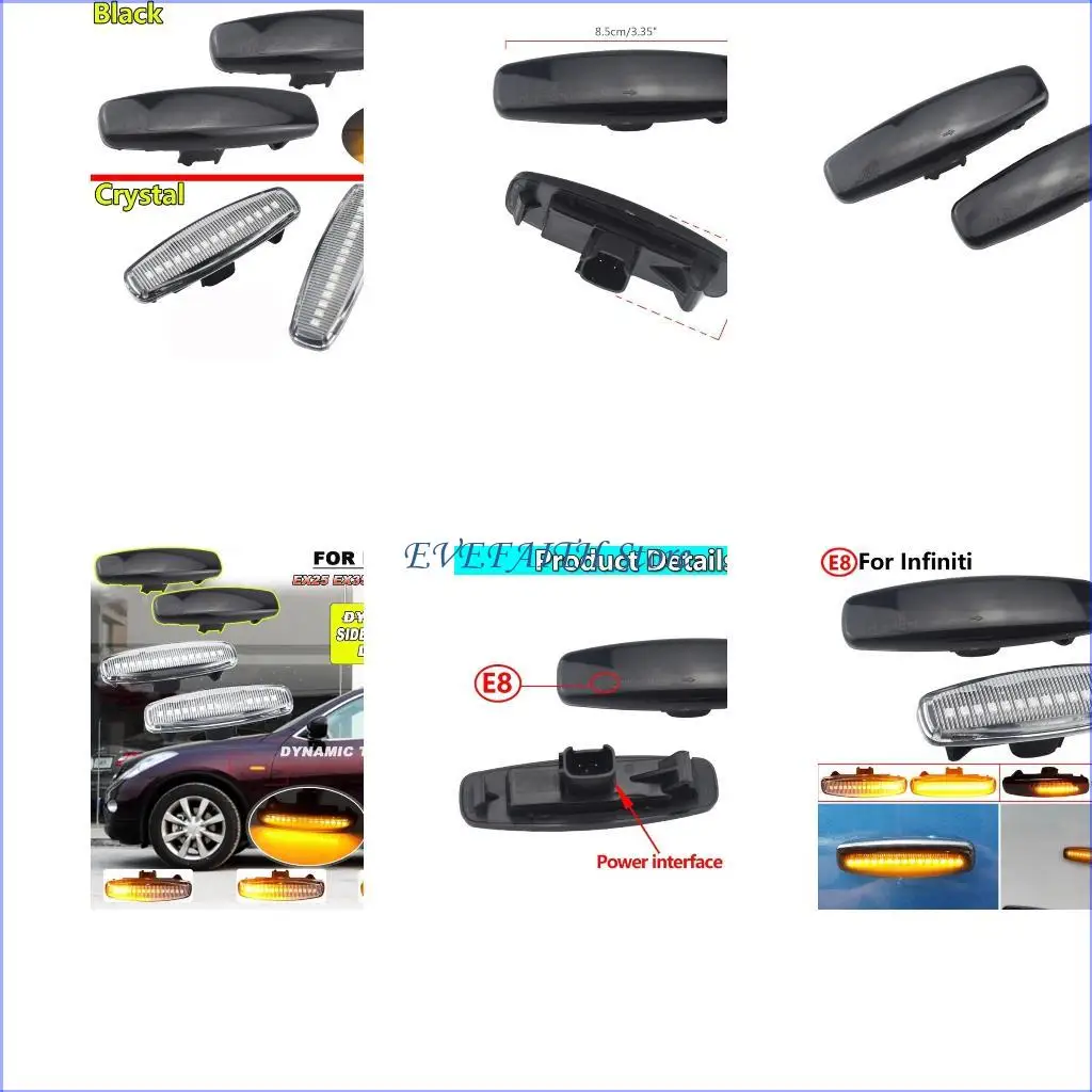 

124B LED Amber Bumper Side Marker Light Turn Lamp for CLS51, S51, CLS51, S51,