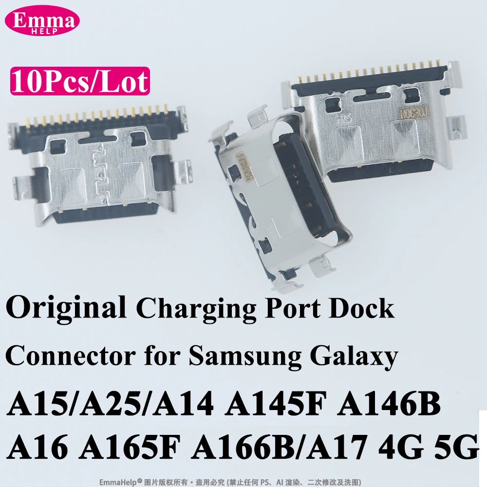 USB-Ladeanschluss-Dock-Connector für Samsung Galaxy A15 A25 A14 A145F A146B A16 A165F A166B A17 4G 5G A56 A36 A55 A35 Ladegerät