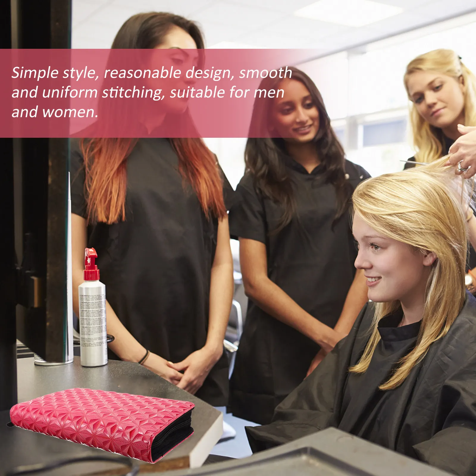 

Профессиональный чехол для парикмахерских ножниц с ромбовидной стежкой для стилистов и мастеров салонов красоты: надежно удерживает ножницы, предотвращает случайные повреждения