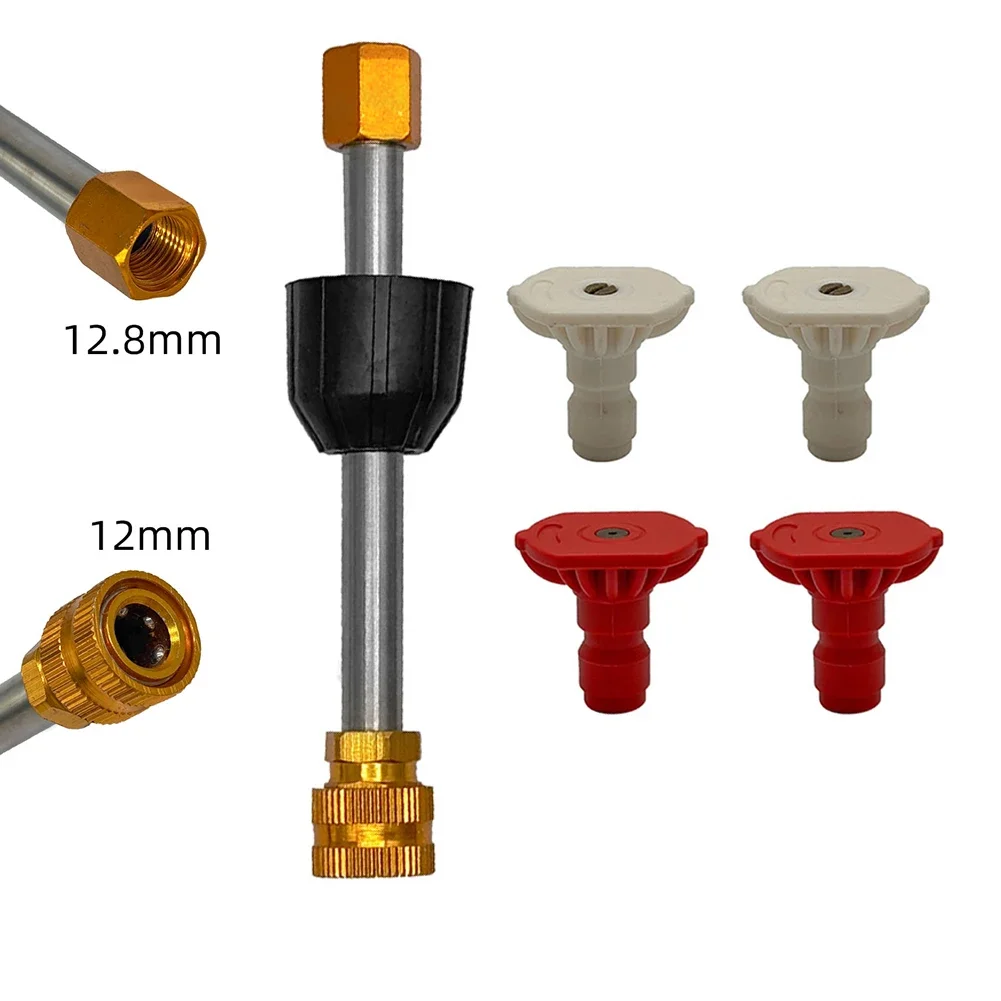Car Washer Extension Pressure Spray Lance Long Service Life Secure Adapter Convenient Use Extension Lance For Pressure Washer