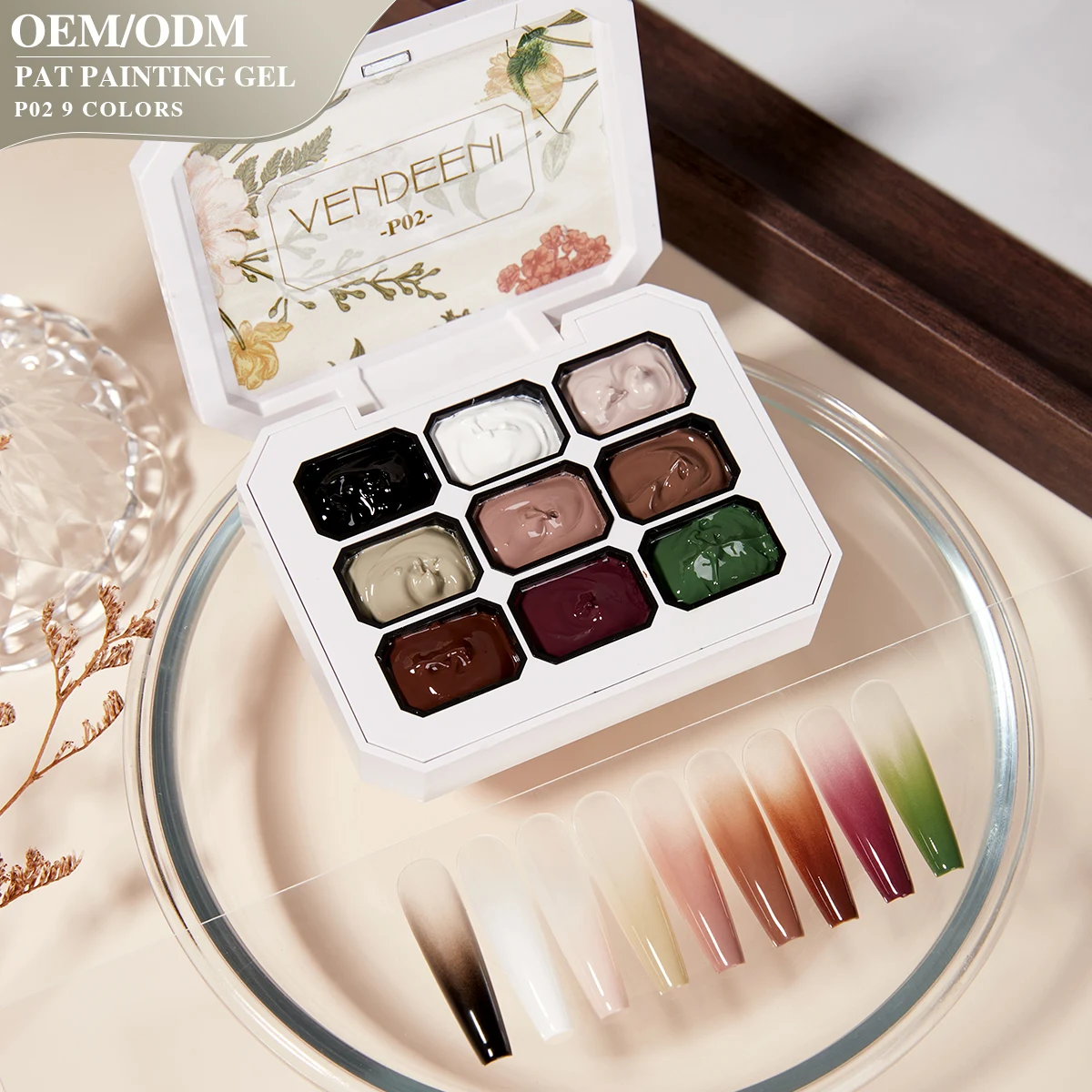 vendeeni OEM 5 Color Set Low Price 15ml Gliding Cat Eye UV Gel Polish Kit High Quality Soak Off Neon Magnetic Cat Eye Gel Polish