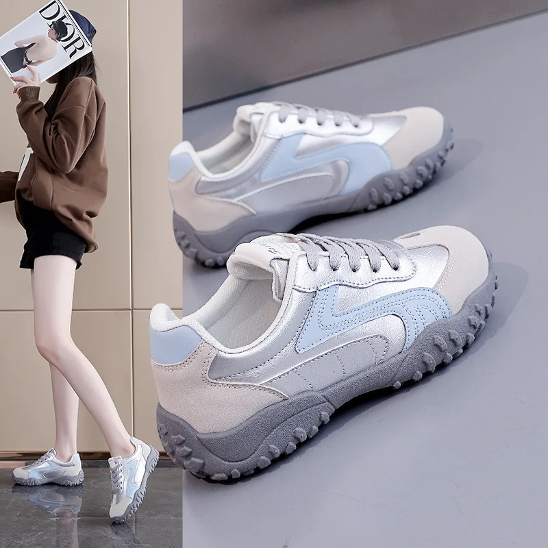 

Fashion New Women Shoes Showing Off Small Feet Agande Training Shoes Soft Sole Flat Heel New Casual Board Shoes