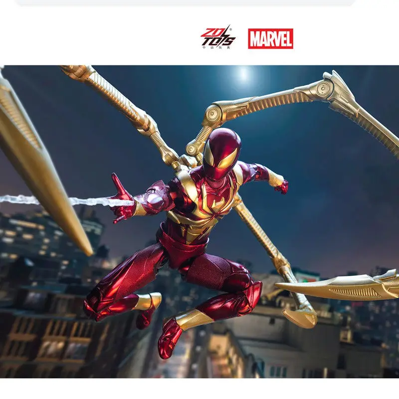 ZD Toys Spider-Man Brandneuer Day Miles Morales Spider-Man Scarlet Spider Hobie Brown ‌ Eisen-Spinnen ‌ Actionfiguren Spielzeugmodell Geschenk – Detail 12