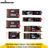 RadioMaster ER4 4CH/ ER6 ER6G ER6GV 6CH/ ER8 ER8G ER8GV 8CH 2.4GHZ Expresslrs Elrs PWM Receiver