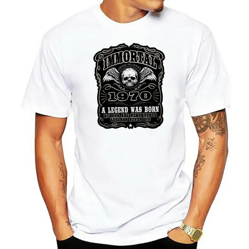 

New 2024 Fashion Mens T-shirts Immortal 1970 - A Legend Was Born - 47thbirthday Gift T-shirt coat clothes tops