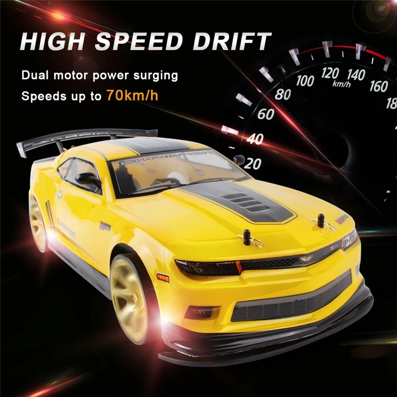 70km/h High Speed RC Car 2.4G 1:10 Remote Control Vehicle 4WD Drift Off-road Race Sports Car Toys for Boys Children Gifts