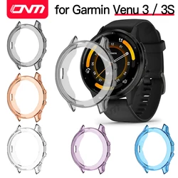 Abdeckung für Garmin Venu 3/3S Hülle Zubehör TPU-Schutzhülle für Venu3 / 3S Smartwatch Rundum-Stoßstangenschutzhülle