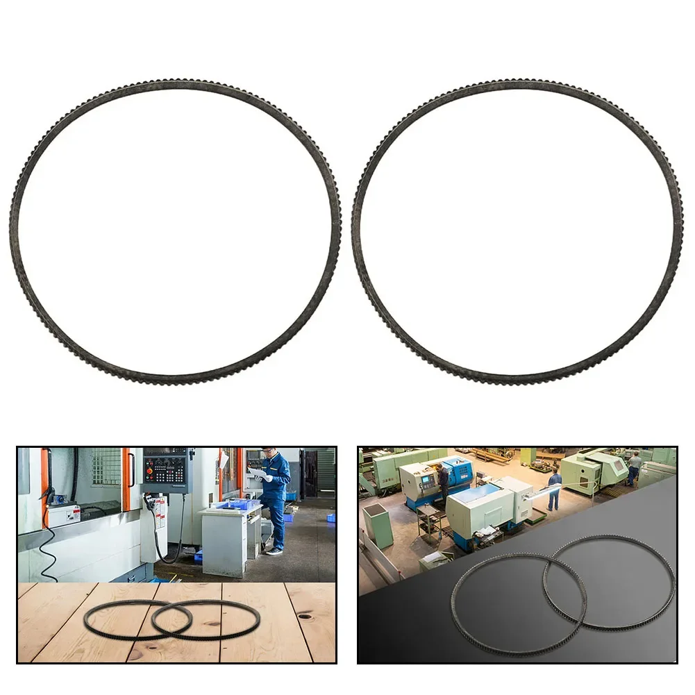 Replacement 2PCS Lathe Belt 5M387 for WM210 Motor with Stable Structure and Wear Resistance for Smooth and Reliable Operation