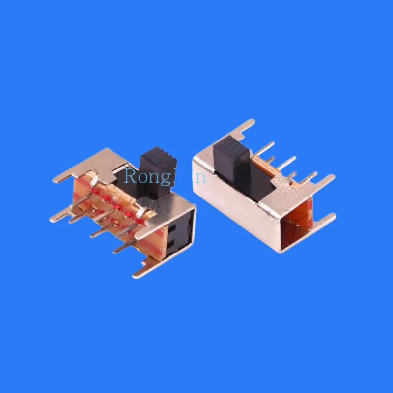 100pcs/ SK-22H05/3(2P2T) handle height 5MM 2-speed toggle switch 4 fixed feet 6-foot horizontal double row