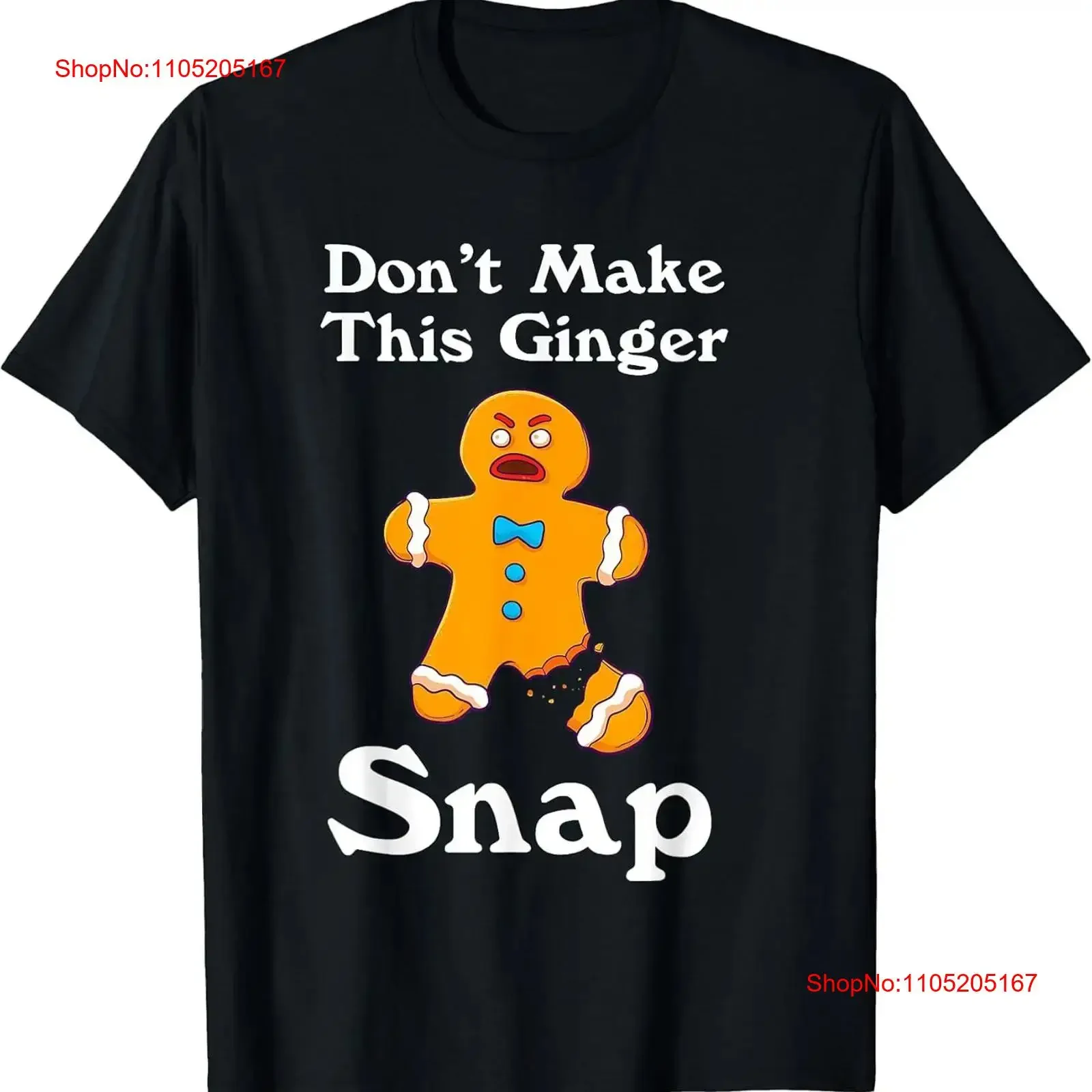 Don'T Make This Ginger Snap Redhead Christmas Cotton T Shirt Made In Usa vintage Washed graphic Stylish designer clothes Soft