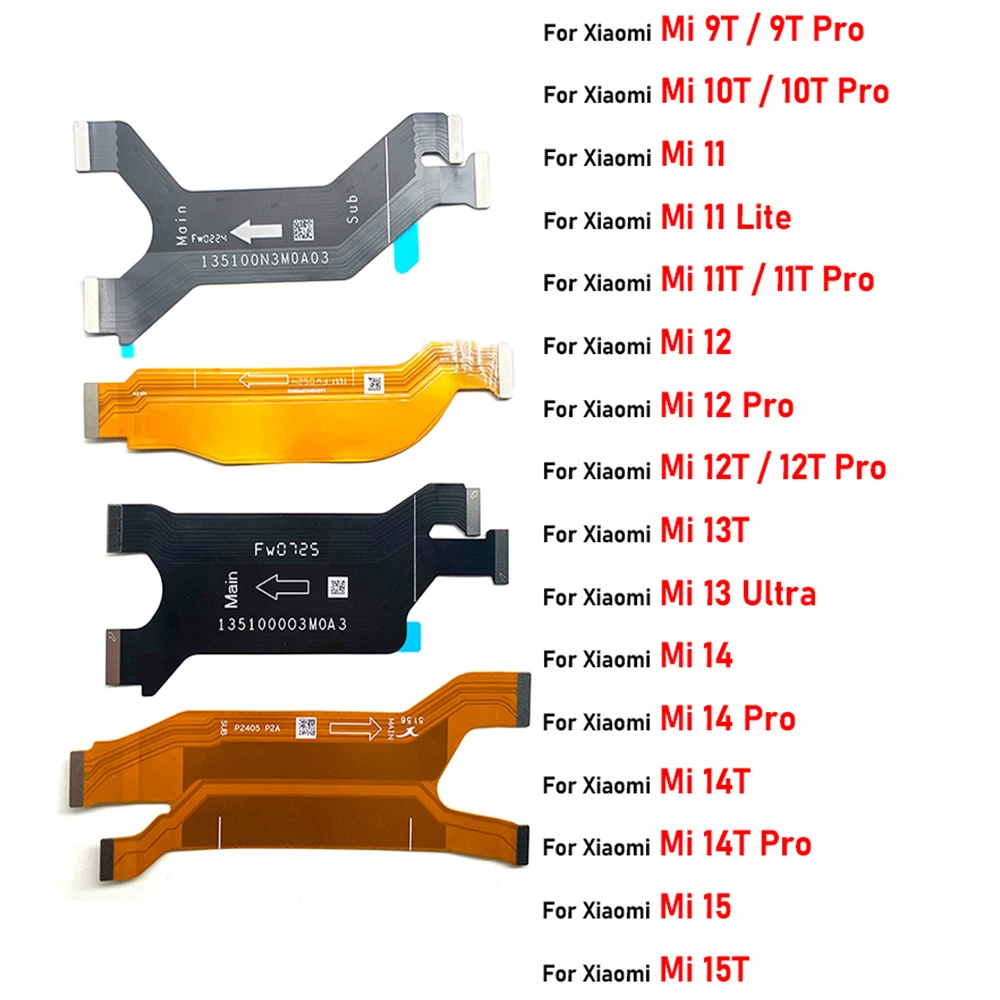 Main FPC LCD Display Connect Mainboard Flex Cable Ribbon For Xiaomi Mi 9T 10T 11 Lite 11T 12 12T 13 Ultra 13T 14 14T 15 15T Pro