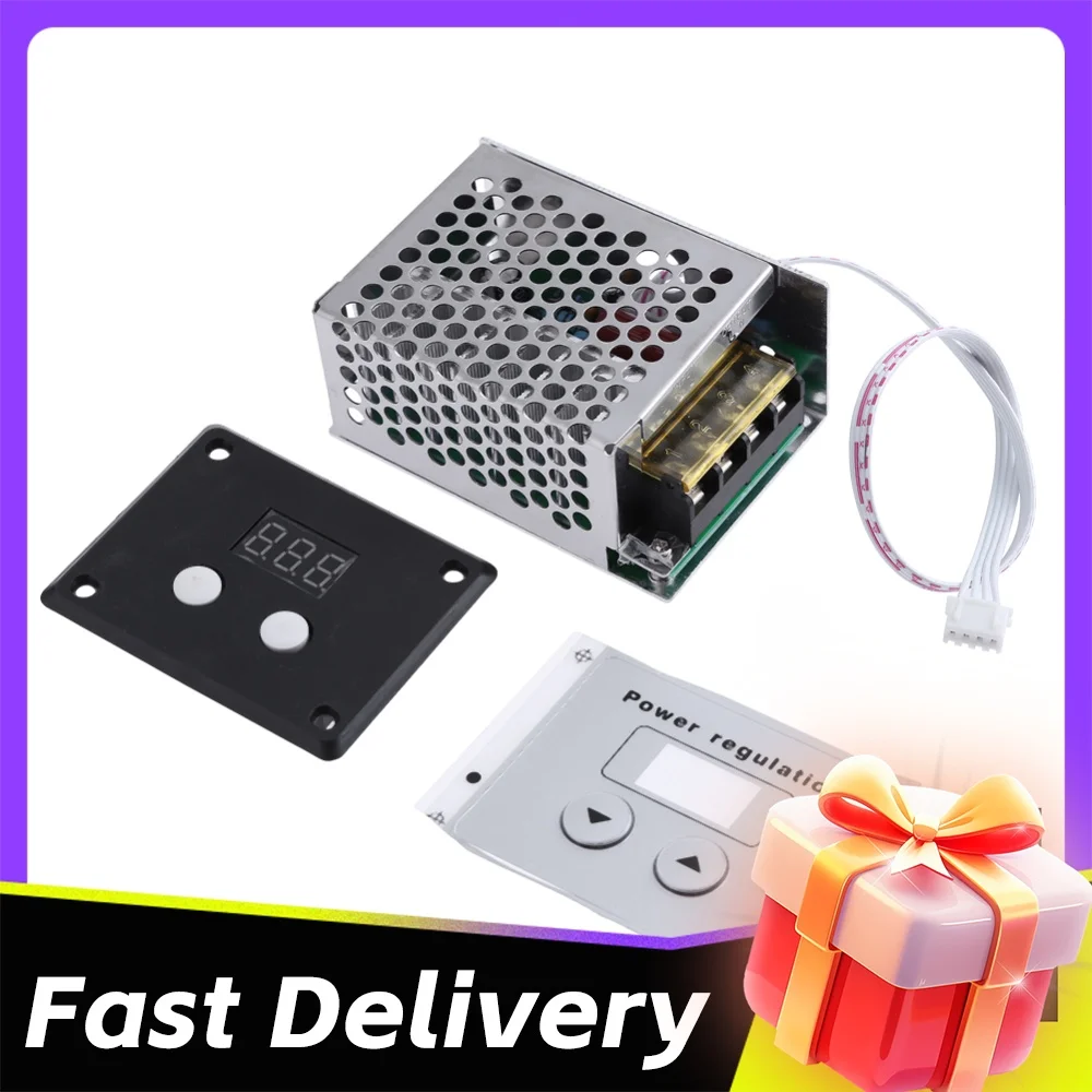 4000W 220V AC SCR Digital Motor Speed Control Electronic Voltage Regulator High Power Controller Dimmer Thermostat
