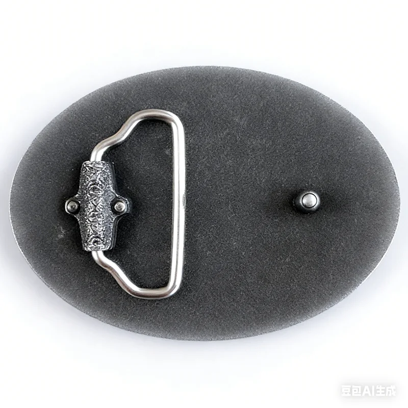 Antique Brushed Silver Men Belt Buckle Eagle Flag Oval Belt Buckle also Stock in US BK-WT087AS Free Shipping