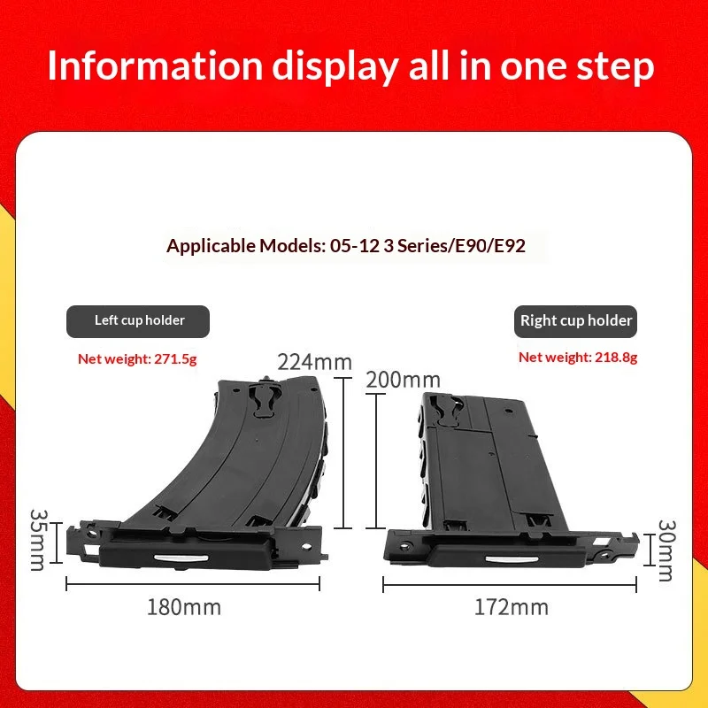 Suitable for BMW 3 Series Water Cup Holder E90 Instrument Panel Teacup Holder Beverage Cup Holder 51459173463 view 4