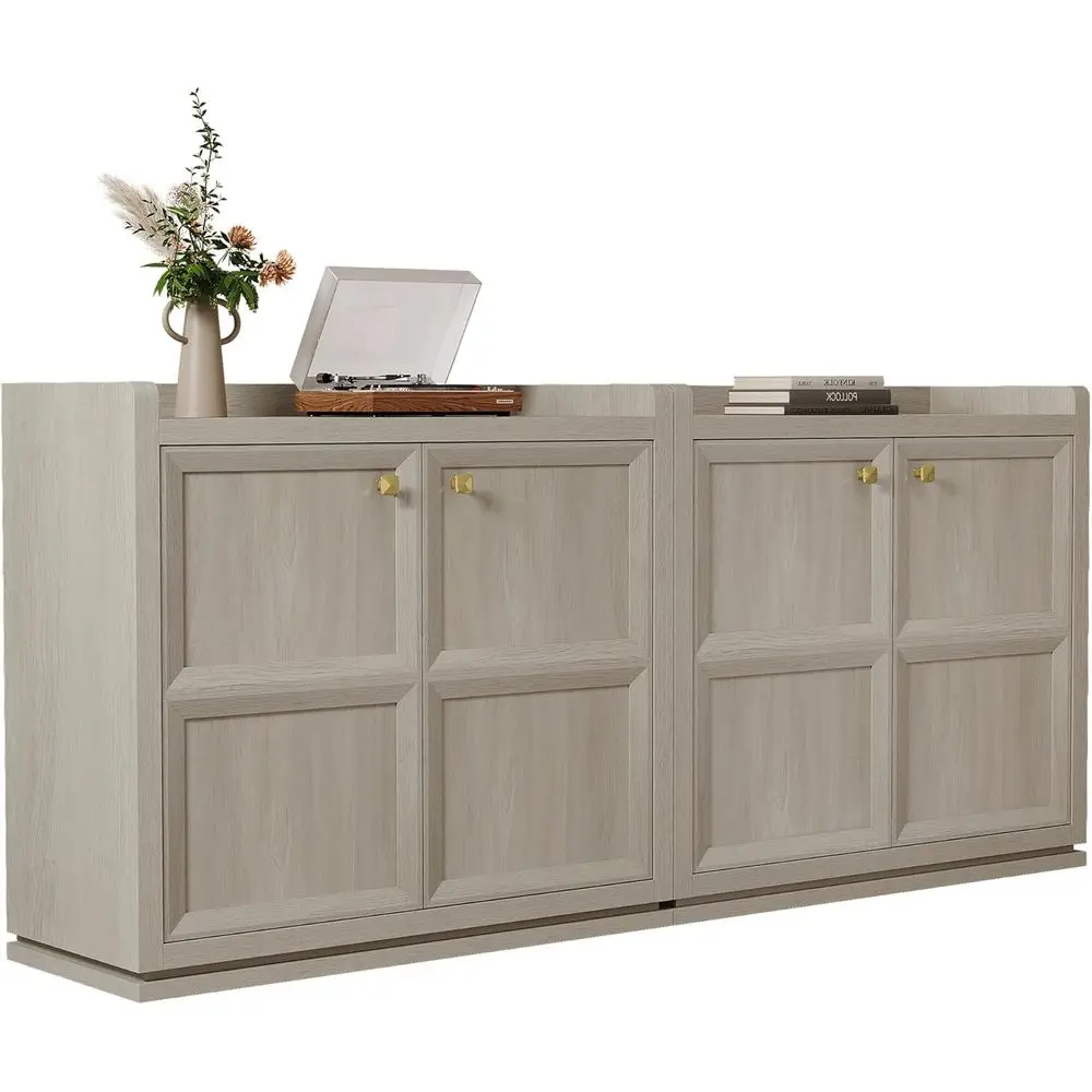 

67 Storage Sideboard Cabinet for Bedroom, Dining, Living Room, and Entryway with Drawers and Handles