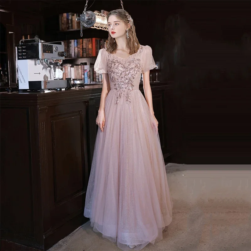 Evening Gown for Women Elegant Party New in Dresses With Long Sleeves Sexy Dress Wedding Robe Formal Luxury Customized