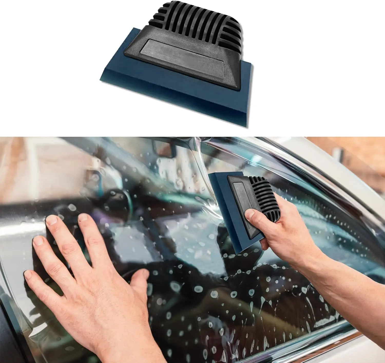 

Small Squeegee, Window Tint Squeegee, Automotive Accessories Non-Slip Handle Rubber PPF Squeegee for Car Windshield, , Shower G