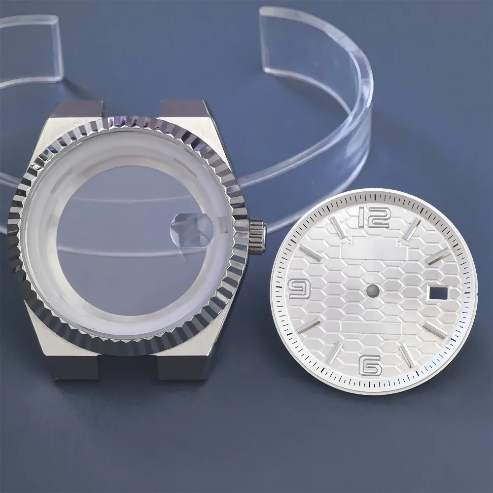 39mm Waterproof Stainless Steel Land-Dweller Case  compatible movement NH35 optional dial hands Replacement Parts - Image 4