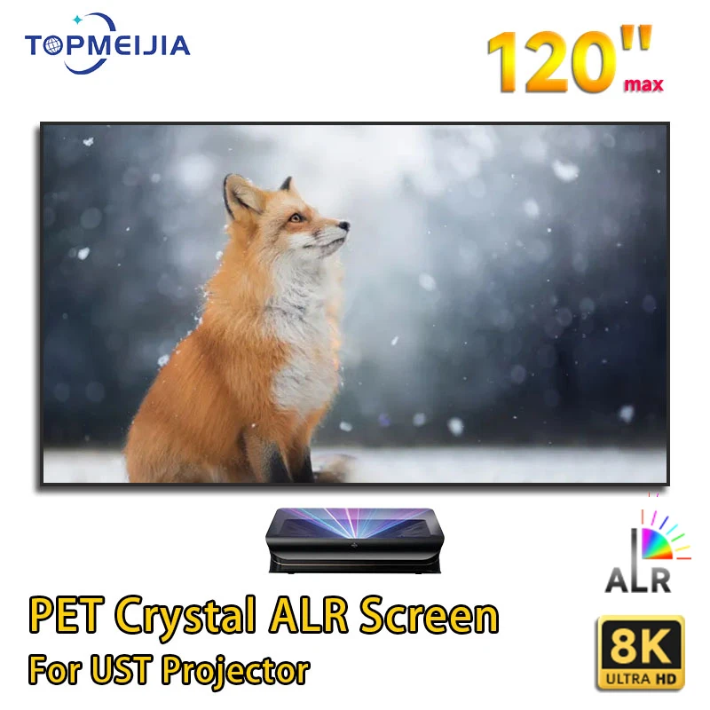 

ALR UST Projector Screen 92 inch PET Fixed Frame CLR Ambient Light Rejecting for Ultra Short Throw 4K Laser Projectors