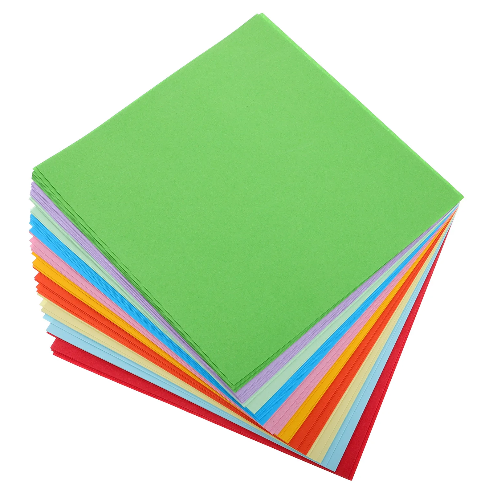 

100 Sheets Paper 15cm Colored Cardstock Assorted Colors Double Sided Craft DIY Projects Skill Enhancement Kids Portable