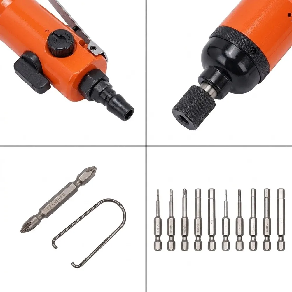 TPR-306A Heavy-Duty Pneumatic Screwdriver Built for Assembly Lines Featuring Stepless Torque Control and Low-Noise Operation