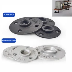 1/5pcs Iron Pipe Fittings Wall Mount Floor Antique DN15 DN20 Flange Piece Hardware Tool Cast Iron Flanges