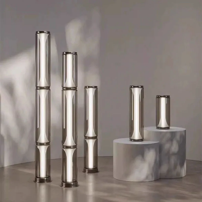 

Miles floor lamp strip Bamboo Joint glass led vertical Lamp Nordic Minimalist floodlight Living Room Bedroom Sofa corner lamp