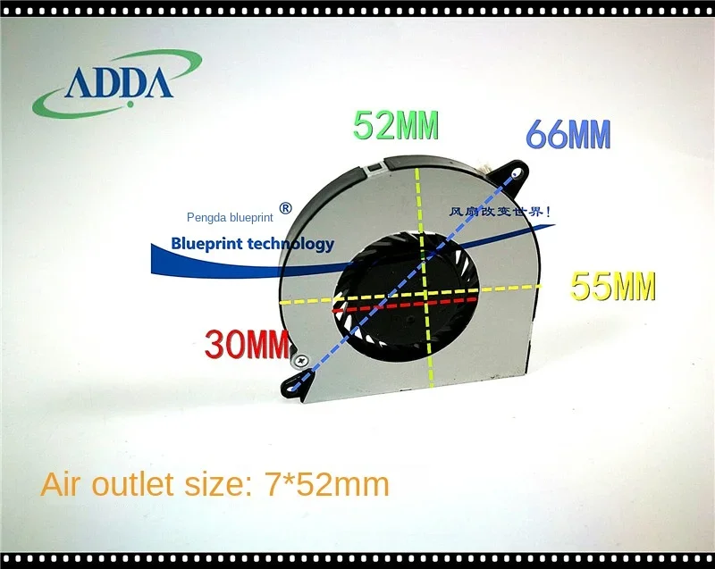 Original Ab05505hx07g300 5.5 Cm5v Max Airflow Rate Notebook Micro Turbine Cooling Fan